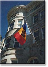 The Chancery of the Embassy of the Republic of Moldova is located not far from Connecticut Avenue, above Dupont Circle.