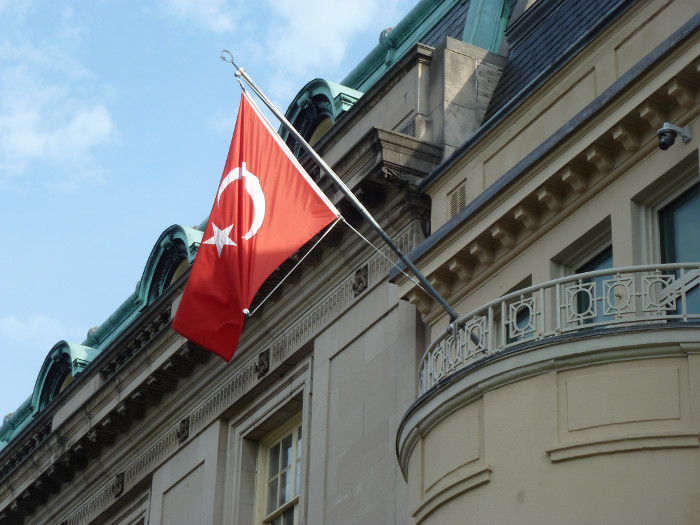 A Turkish Embassy building.